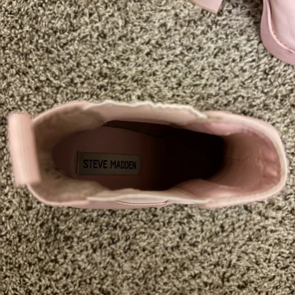 Steve Madden Light Pink Heeled Boots - Picture 2 of 4